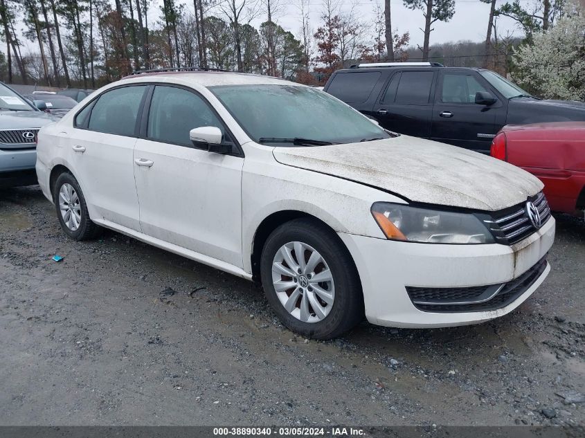 2013 VOLKSWAGEN PASSAT 2.5L S