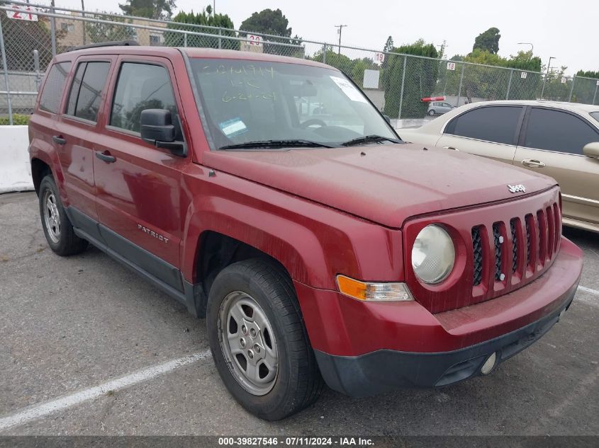 2012 JEEP PATRIOT SPORT