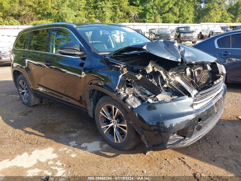 2016 TOYOTA HIGHLANDER XLE V6