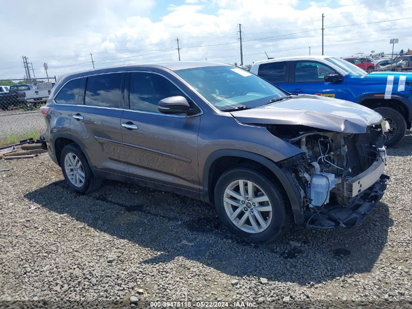 2016 TOYOTA HIGHLANDER LE V6