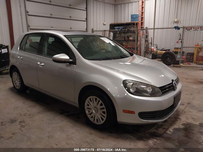 2012 VOLKSWAGEN GOLF 2.5L 4-DOOR