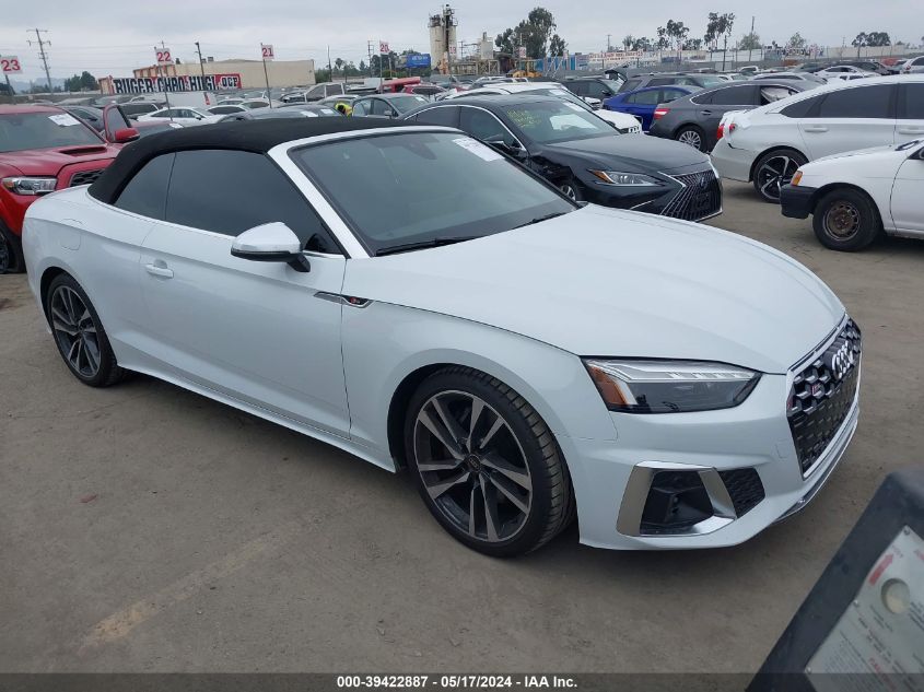 2024 AUDI S5 CABRIOLET PREMIUM TFSI QUATTRO TIPTRONIC