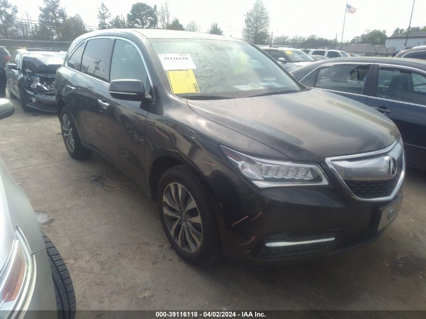 2014 ACURA MDX TECHNOLOGY PKG W/ENTERTAINMENT PKG