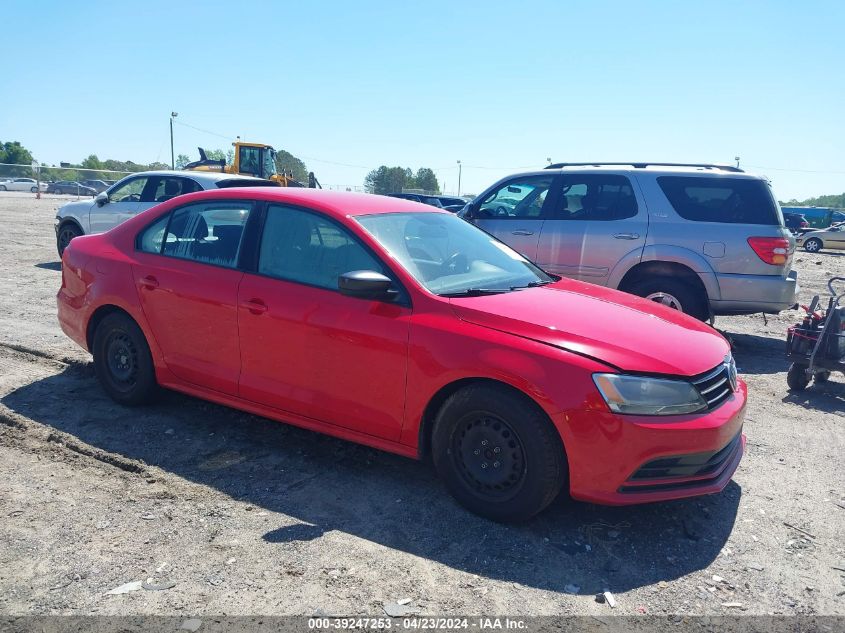 2015 VOLKSWAGEN JETTA 2.0L S