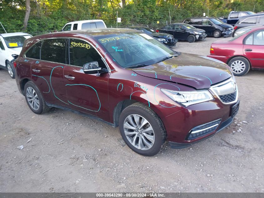 2014 ACURA MDX TECHNOLOGY PACKAGE