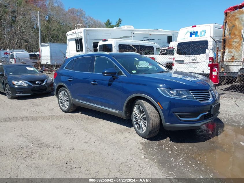 2018 LINCOLN MKX RESERVE