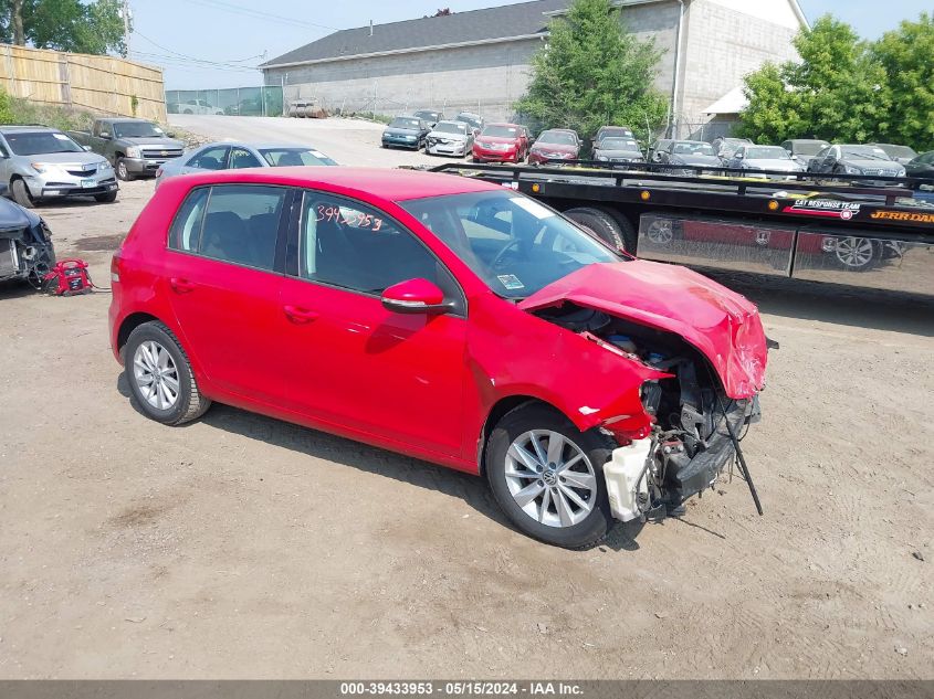 2012 VOLKSWAGEN GOLF 2.5L 4-DOOR