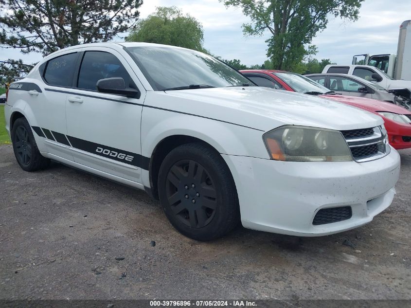 2012 DODGE AVENGER SE