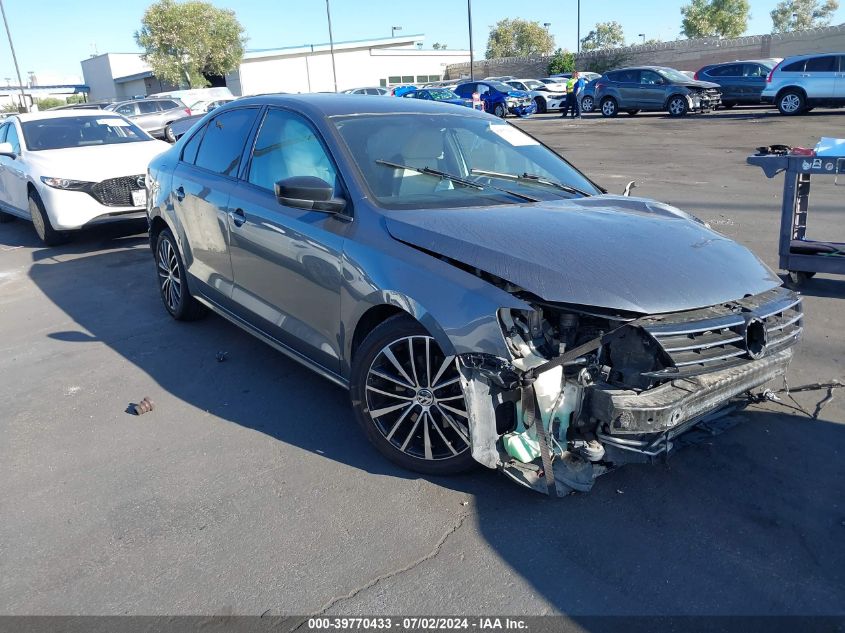 2016 VOLKSWAGEN JETTA SEDAN 1.8T SPORT