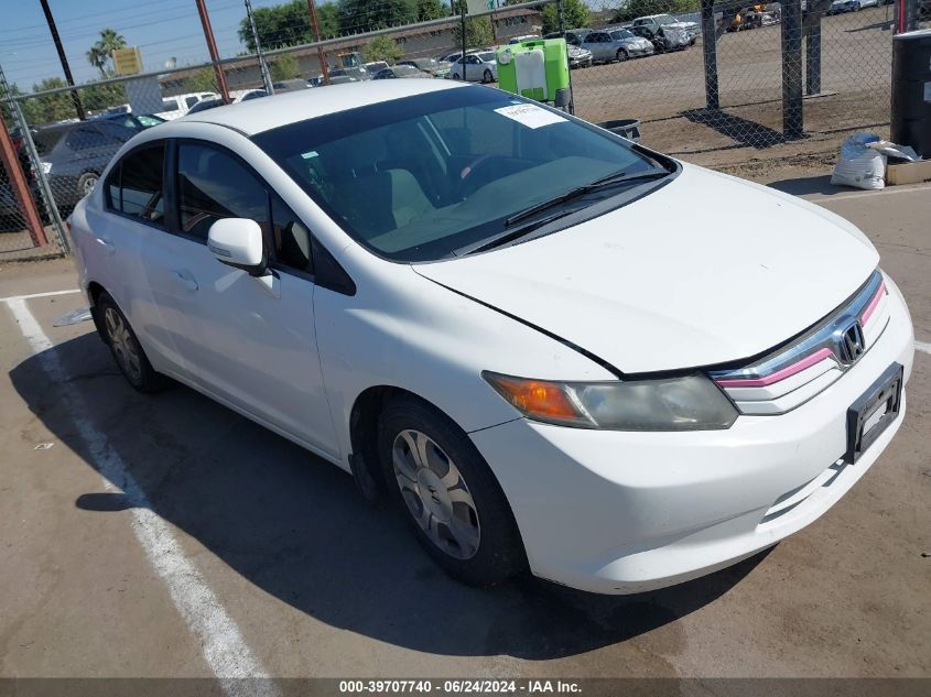 2012 HONDA CIVIC HYBRID