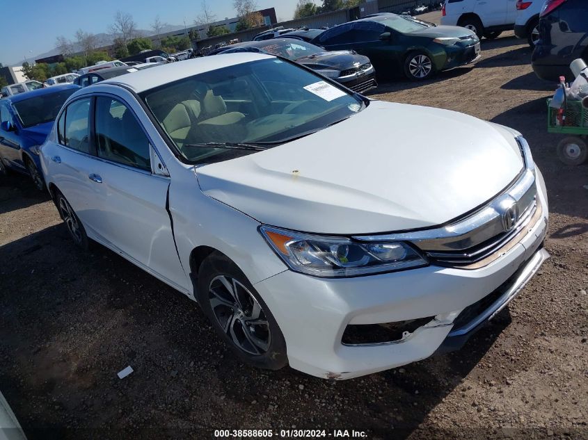 2016 HONDA ACCORD LX