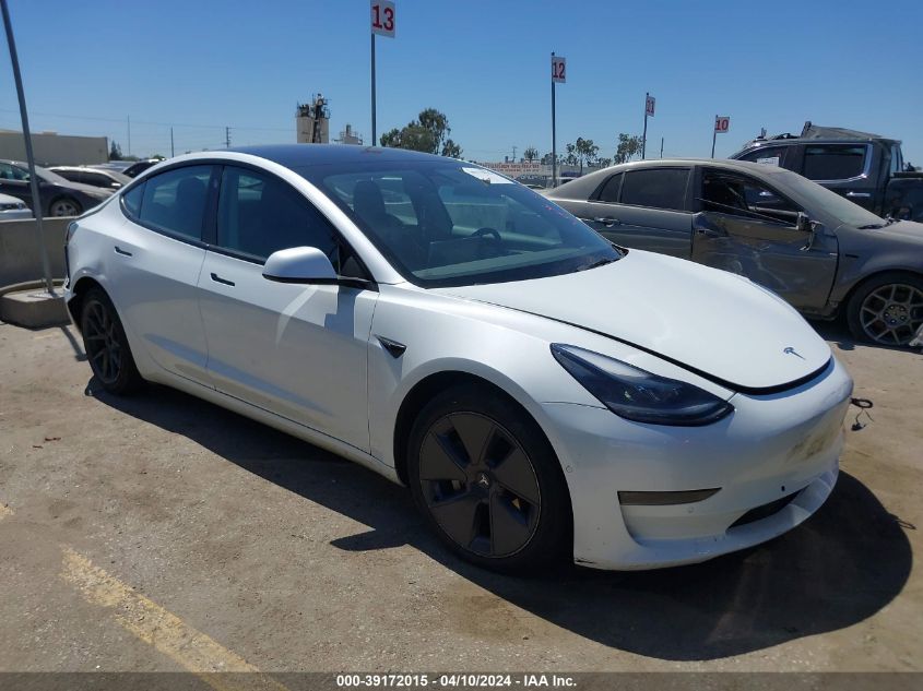 2022 TESLA MODEL 3 REAR-WHEEL DRIVE