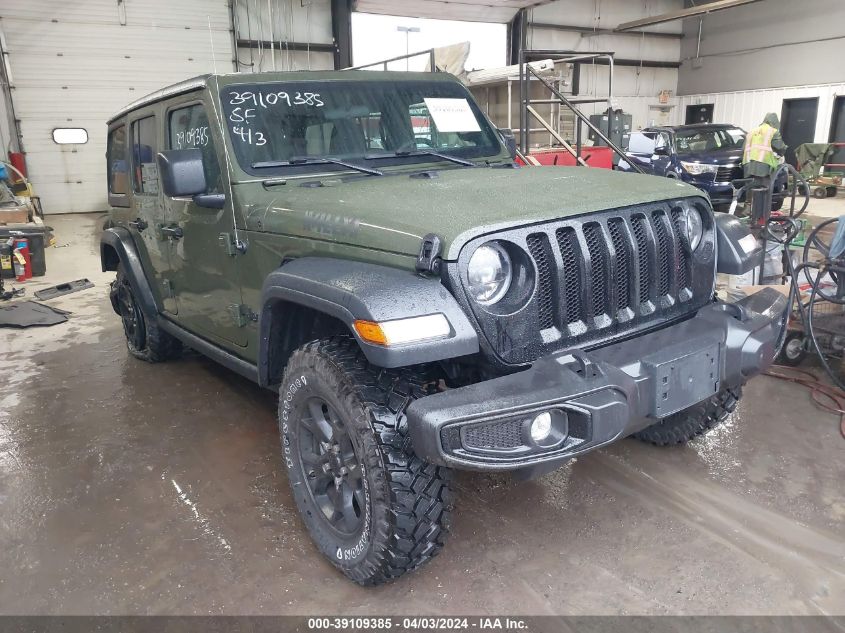 2023 JEEP WRANGLER 4-DOOR WILLYS 4X4