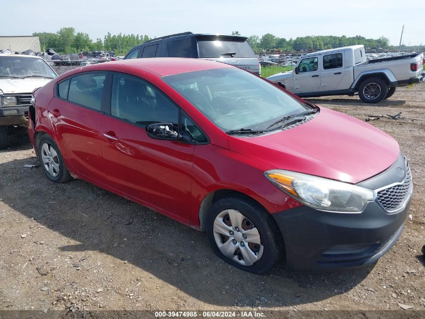 2016 KIA FORTE LX