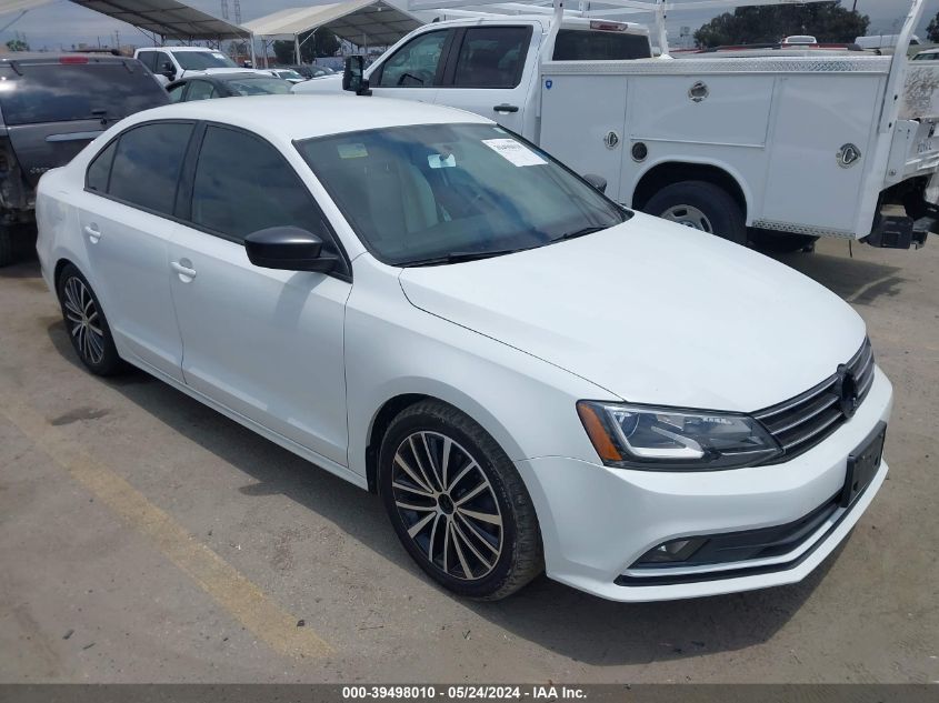 2016 VOLKSWAGEN JETTA 1.8T SPORT