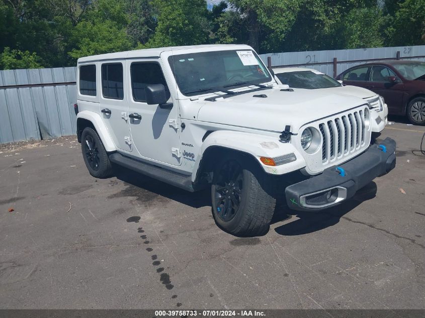 2022 JEEP WRANGLER 4XE UNLIMITED SAHARA 4X4