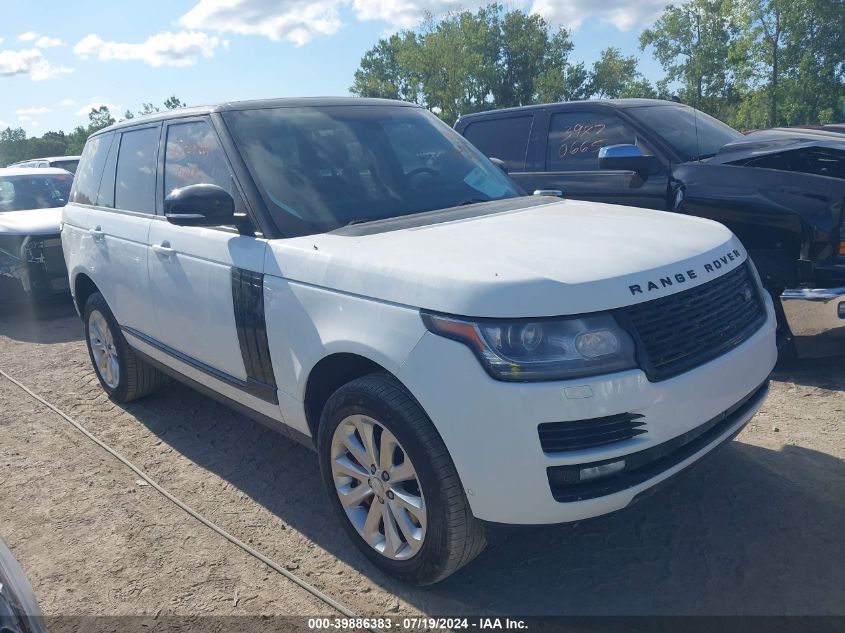 2016 LAND ROVER RANGE ROVER 3.0L V6 SUPERCHARGED HSE