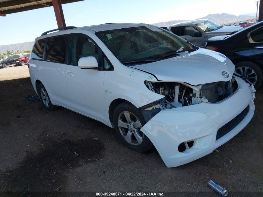 2017 TOYOTA SIENNA LE 8 PASSENGER