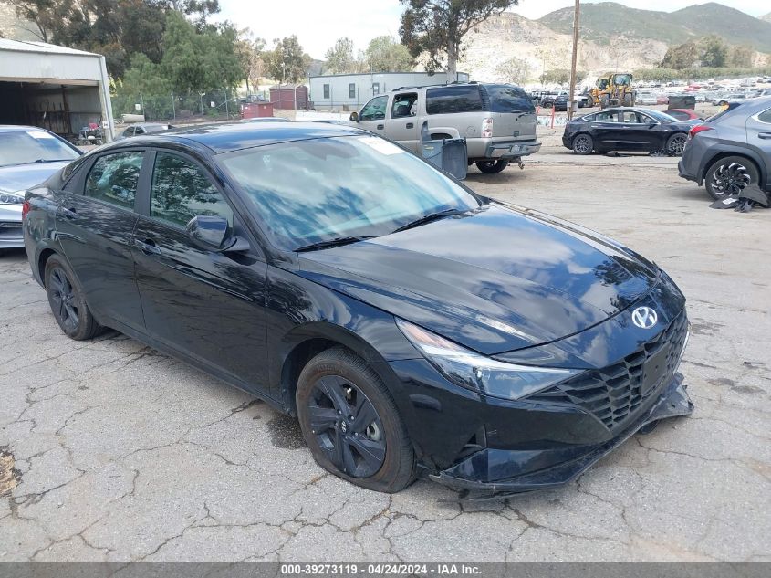 2023 HYUNDAI ELANTRA HYBRID BLUE