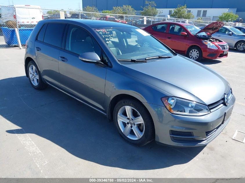 2017 VOLKSWAGEN GOLF TSI S 4-DOOR/TSI SE 4-DOOR/TSI SEL 4-DOOR/TSI WOLFSBURG EDITION 4-DOOR