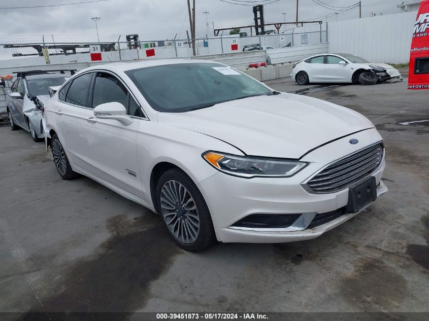 2018 FORD FUSION ENERGI SE LUXURY