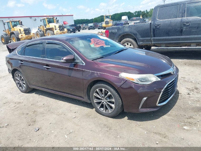 2016 TOYOTA AVALON XLE PREMIUM