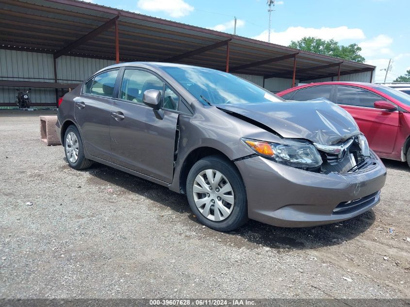 2012 HONDA CIVIC LX