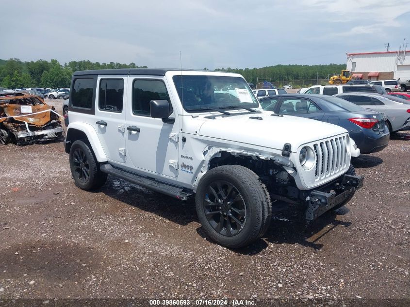 2022 JEEP WRANGLER 4XE UNLIMITED SAHARA 4X4