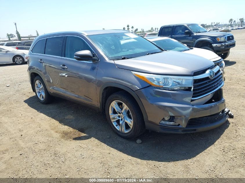 2015 TOYOTA HIGHLANDER LIMITED PLATINUM V6