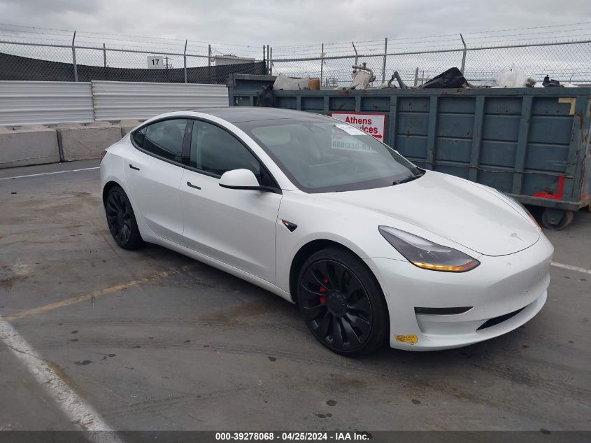 2022 TESLA MODEL 3 PERFORMANCE DUAL MOTOR ALL-WHEEL DRIVE