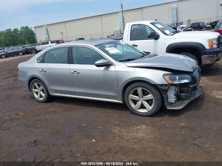 2012 VOLKSWAGEN PASSAT 2.5L SE