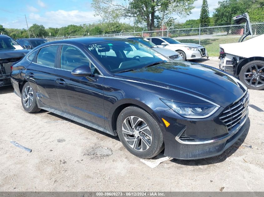 2022 HYUNDAI SONATA HYBRID BLUE