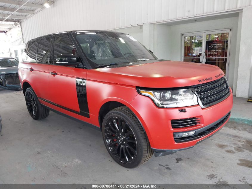 2016 LAND ROVER RANGE ROVER 5.0L V8 SUPERCHARGED