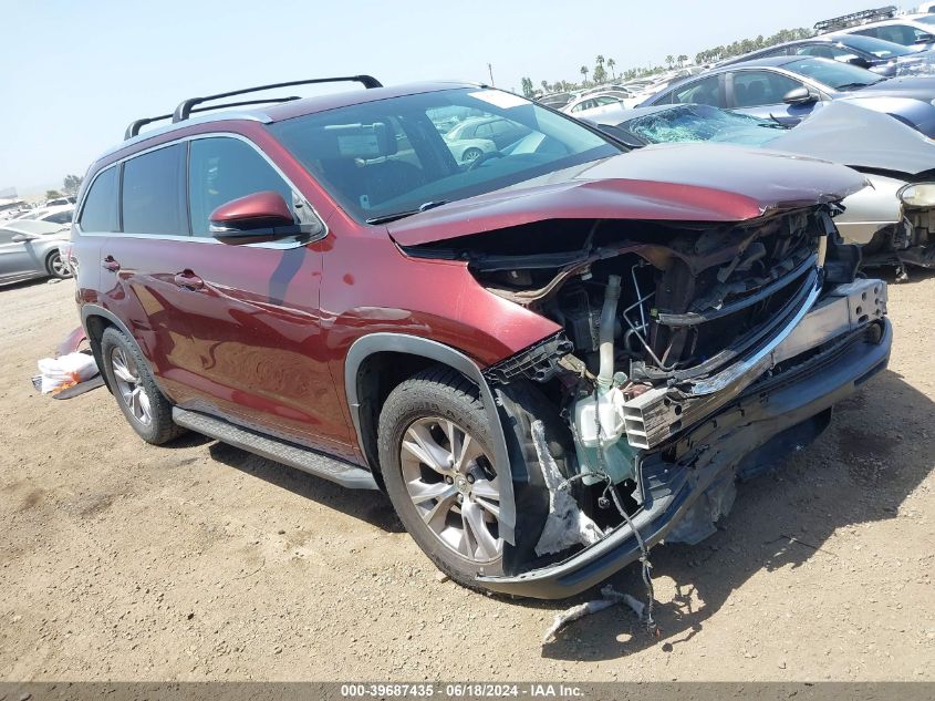 2015 TOYOTA HIGHLANDER XLE