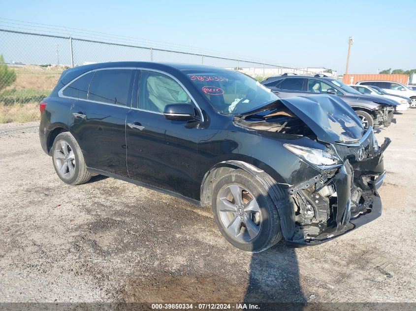 2016 ACURA MDX ACURAWATCH PLUS PACKAGE