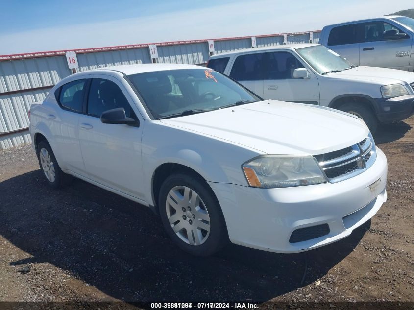 2012 DODGE AVENGER SE