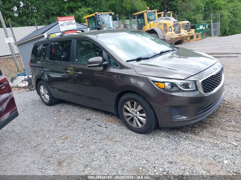 2016 KIA SEDONA LX