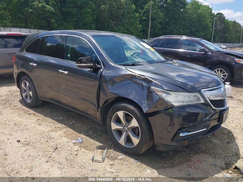 2016 ACURA MDX ACURAWATCH PLUS PACKAGE