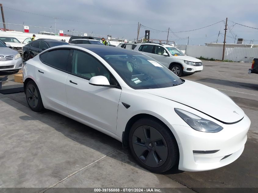 2021 TESLA MODEL 3 STANDARD RANGE PLUS REAR-WHEEL DRIVE