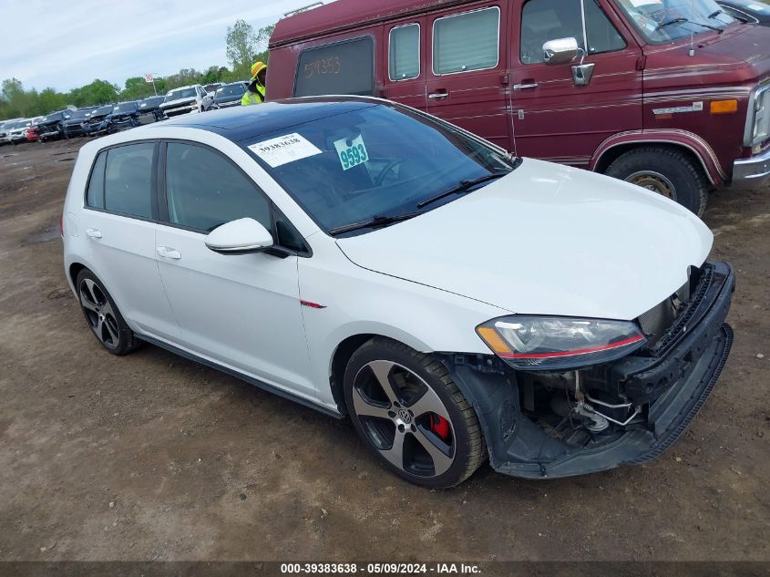 2015 VOLKSWAGEN GOLF GTI 2.0T SE 4-DOOR