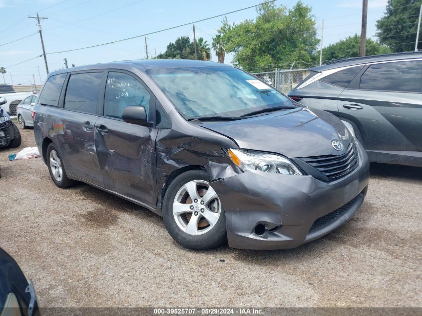 2016 TOYOTA SIENNA L 7 PASSENGER