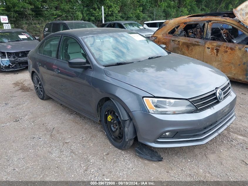 2016 VOLKSWAGEN JETTA 1.8T SPORT