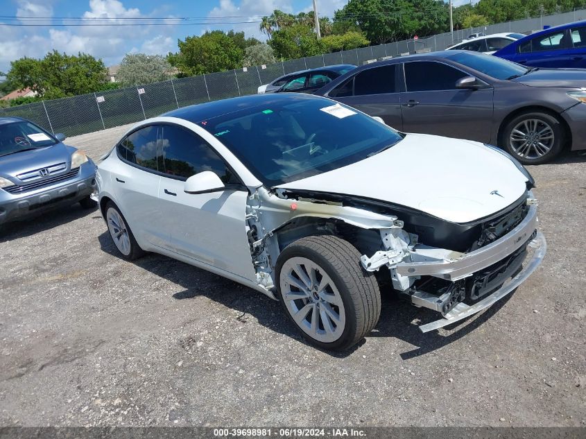 2022 TESLA MODEL 3 LONG RANGE DUAL MOTOR ALL-WHEEL DRIVE