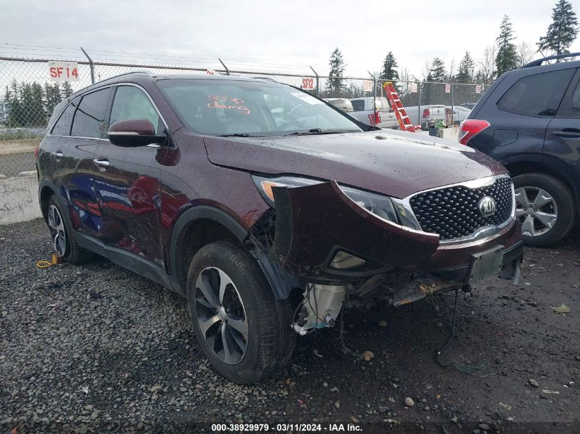 2016 KIA SORENTO 3.3L EX