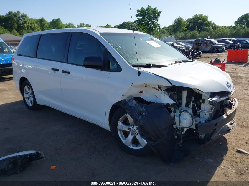 2012 TOYOTA SIENNA BASE V6 7 PASSENGER