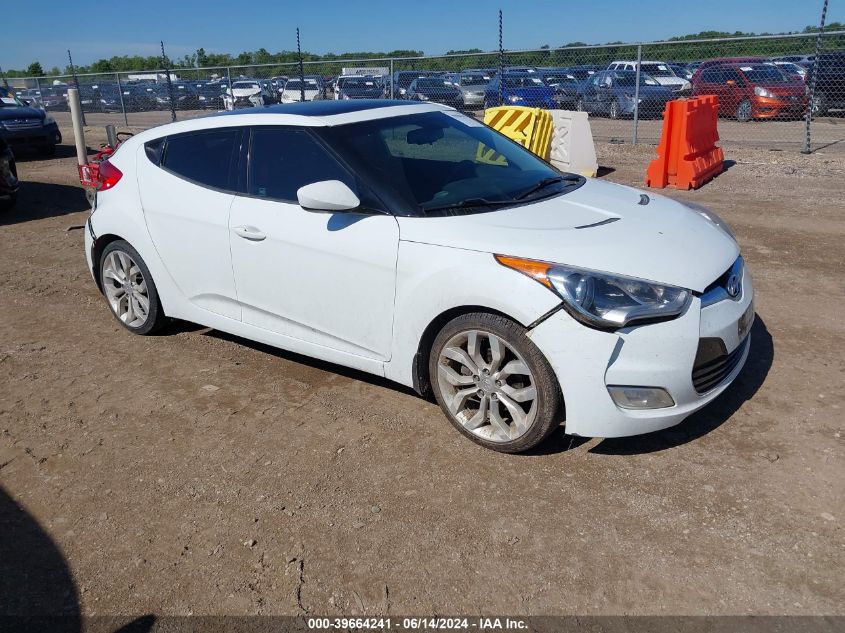 2012 HYUNDAI VELOSTER BASE W/RED/BLACK