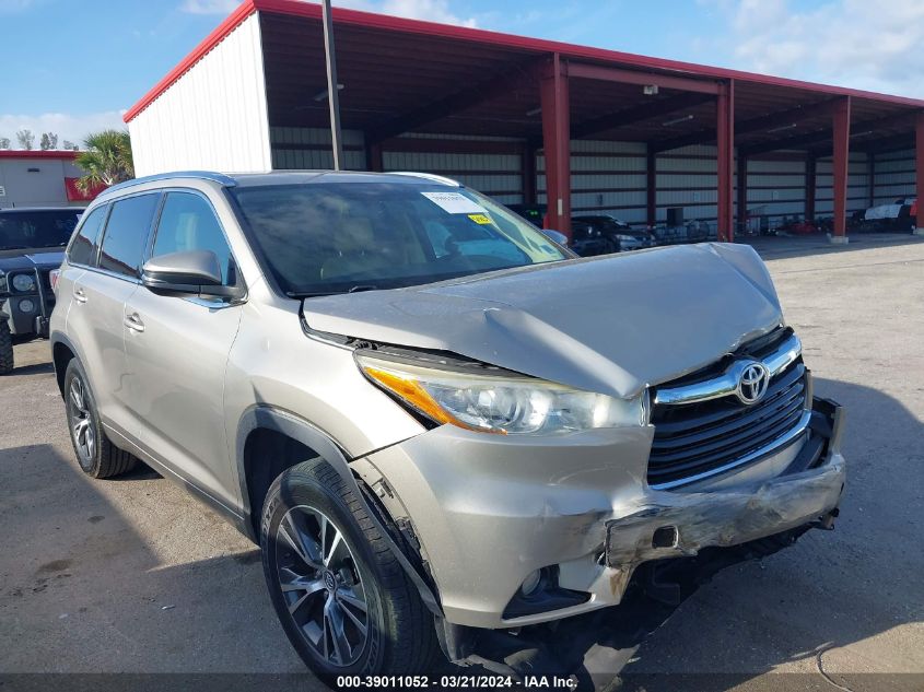 2016 TOYOTA HIGHLANDER XLE V6