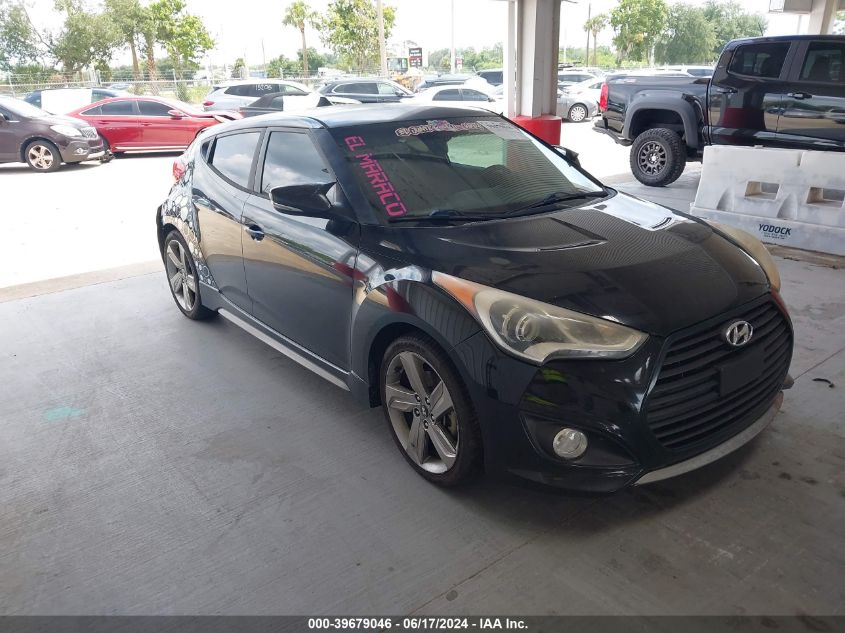 2014 HYUNDAI VELOSTER TURBO W/BLUE