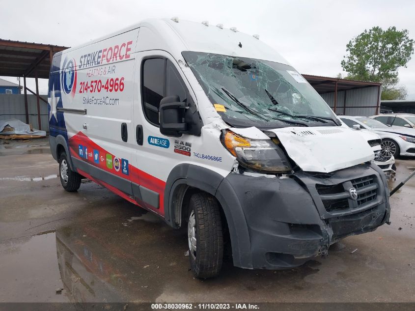 2018 RAM PROMASTER 2500 HIGH ROOF 159" WB