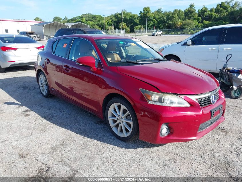 2012 LEXUS CT 200H PREMIUM